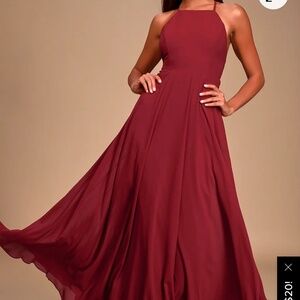 Red maxi crossed straps - Lulus